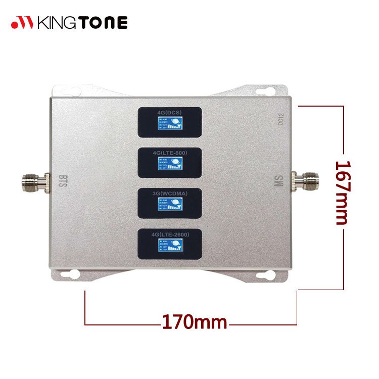 KT-GDWL-S4 Best Buy 4-Band Cell Phone Indoor Repeater Booster 900 1800 2100 2600MHz 3G 4G Lte Four Band Signal Booster